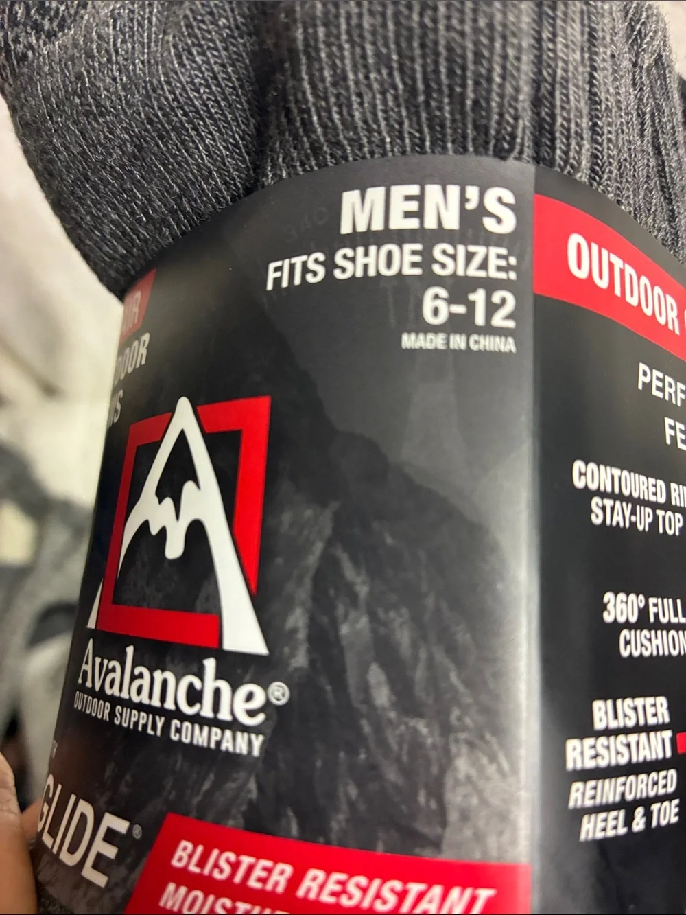 Avalanche Heathered Navy Crew Socks - Pack of 4